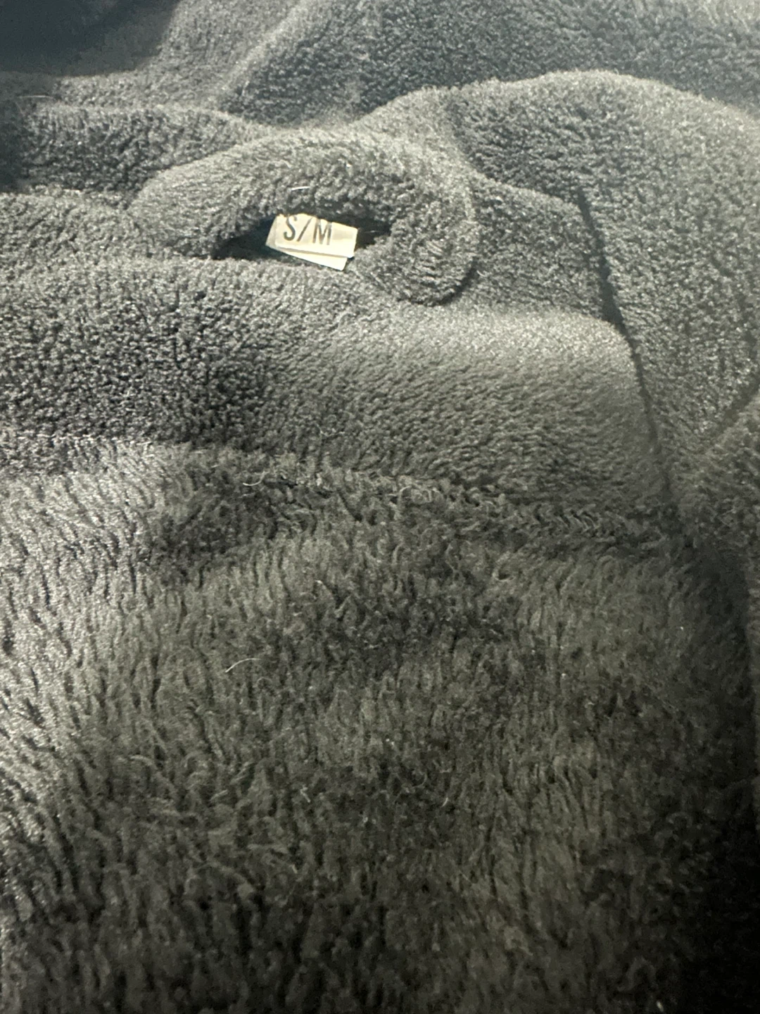NY Threads Men's Black Plush Fleece Robe (Size S/M) - photo 4