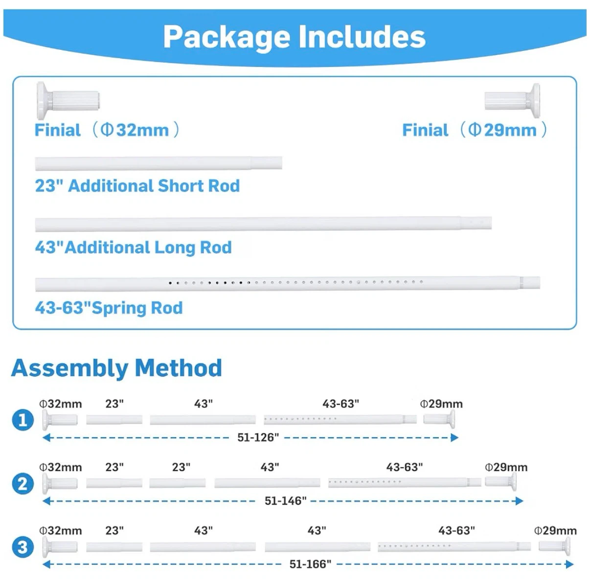 Adjustable Tension Curtain Rod - photo 5