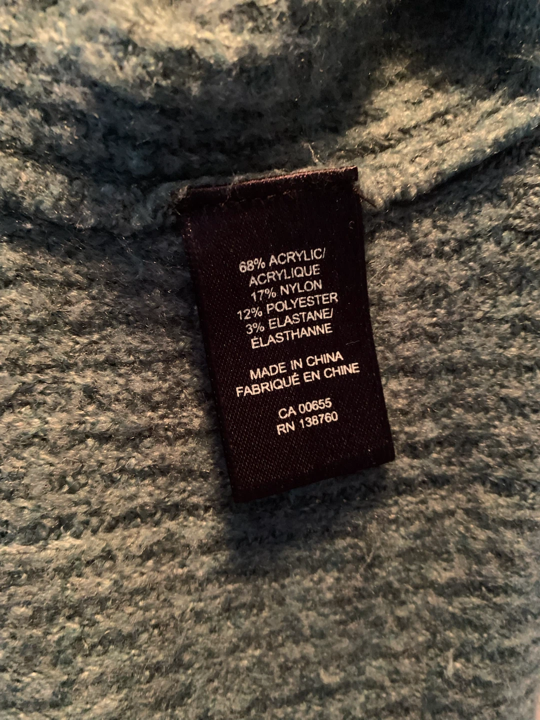 Three-Tone Colour Block Mock Neck Sweater - photo 4