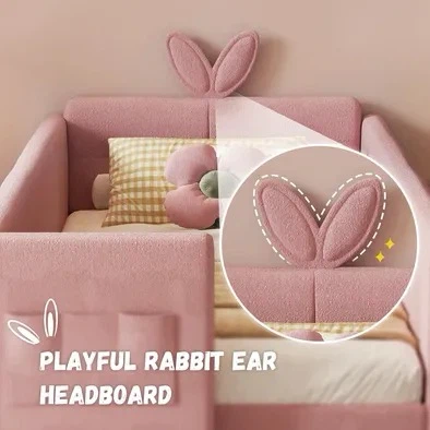 Brand New Pink Bunny Bed –Twin Size – Bed Frame 🐰 - photo 3
