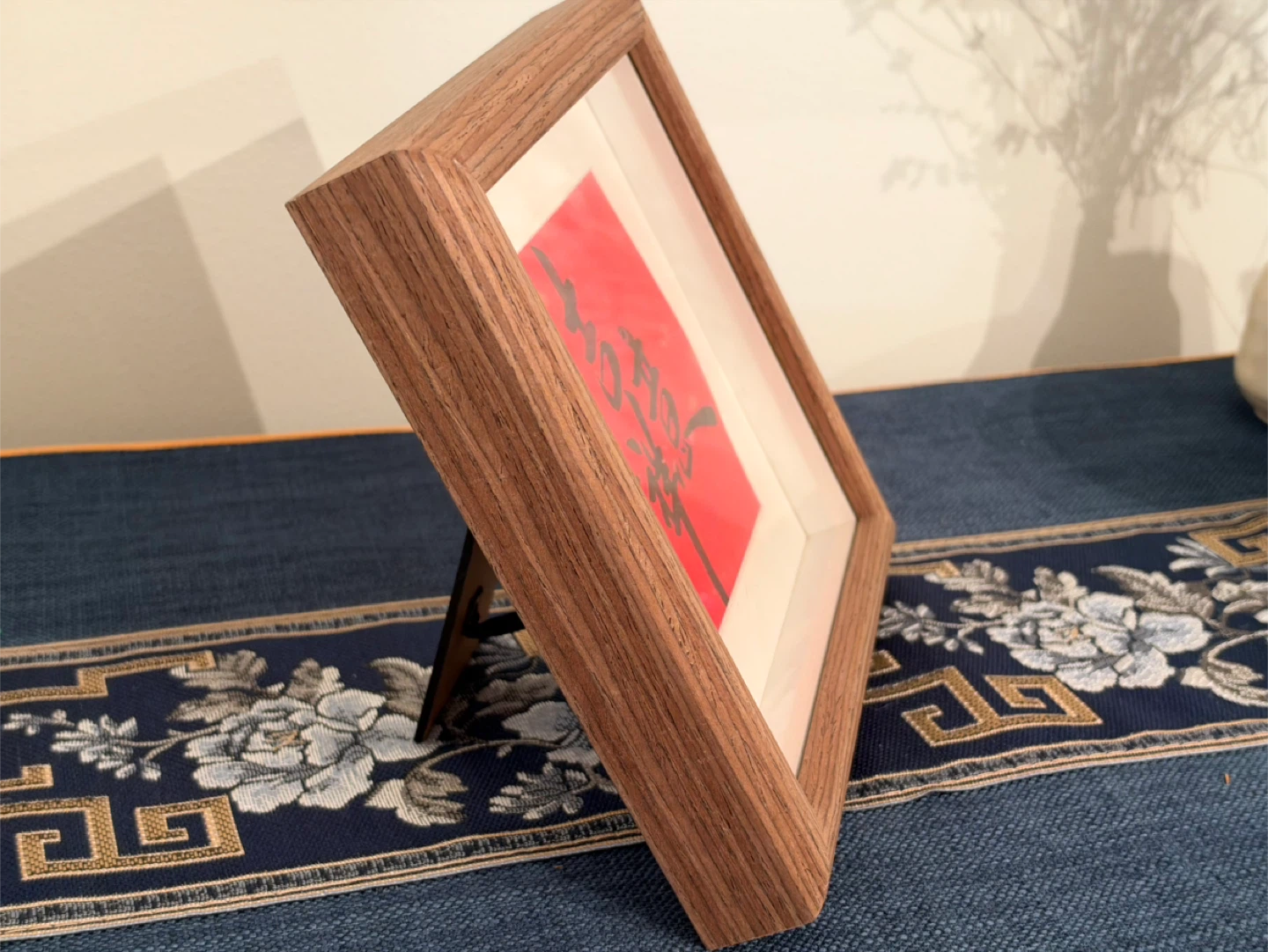 Framed Chinese Calligraphy Art Piece - photo 4