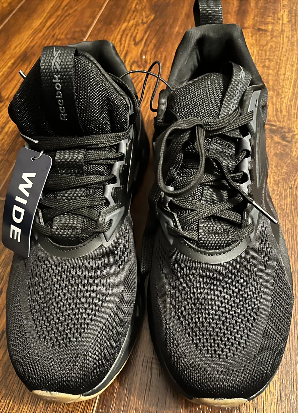 Reebok Wide Width Black Running Shoes Size 8