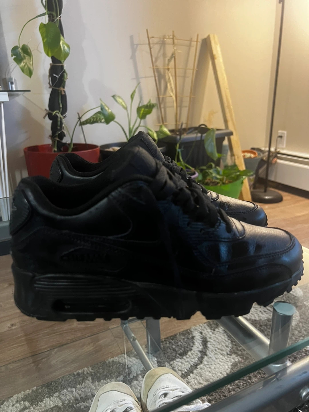 Nike Air Max 90 Triple Black 5.5y us - photo 3