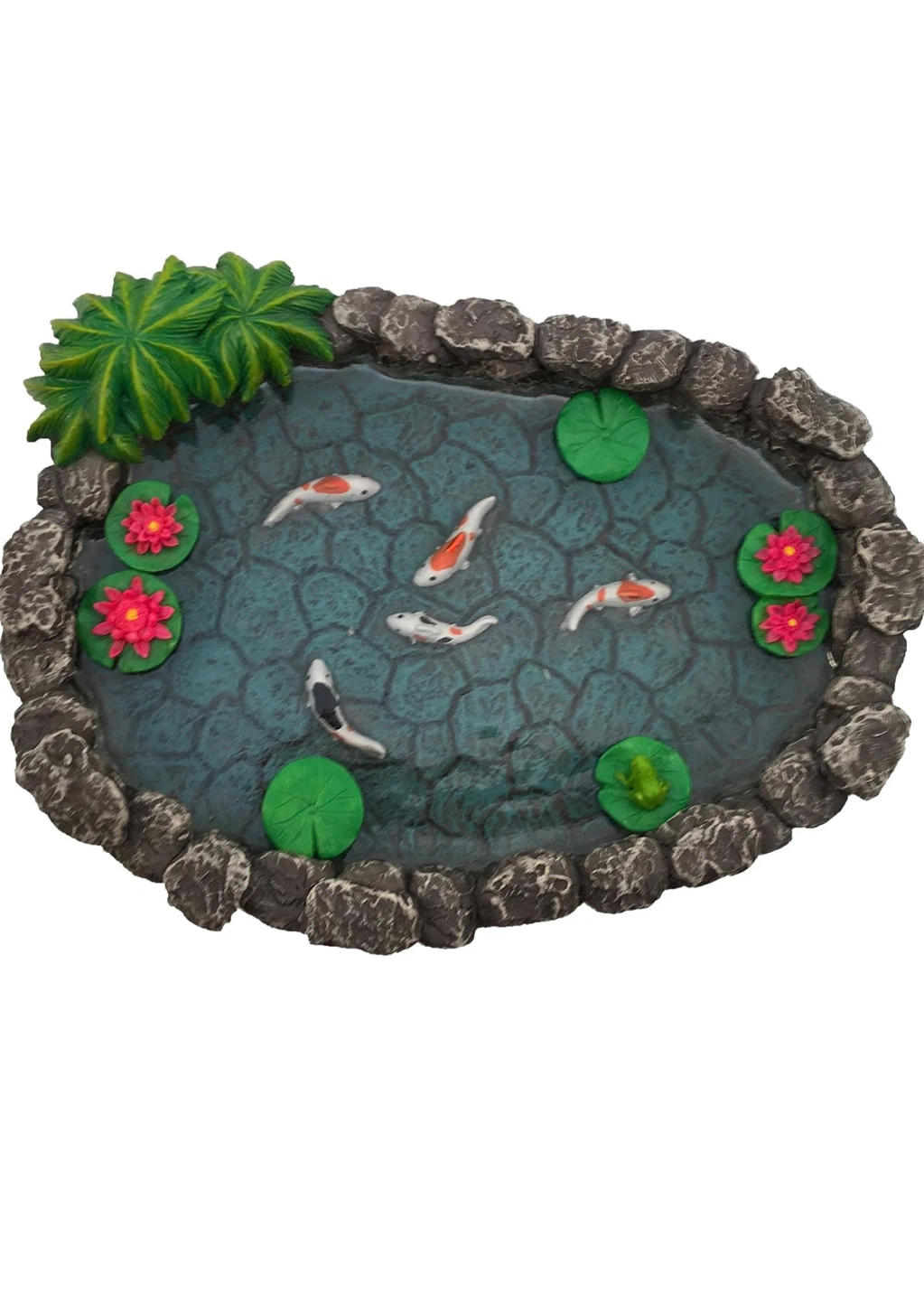 Miniature Koi Pond Figurine - photo 3