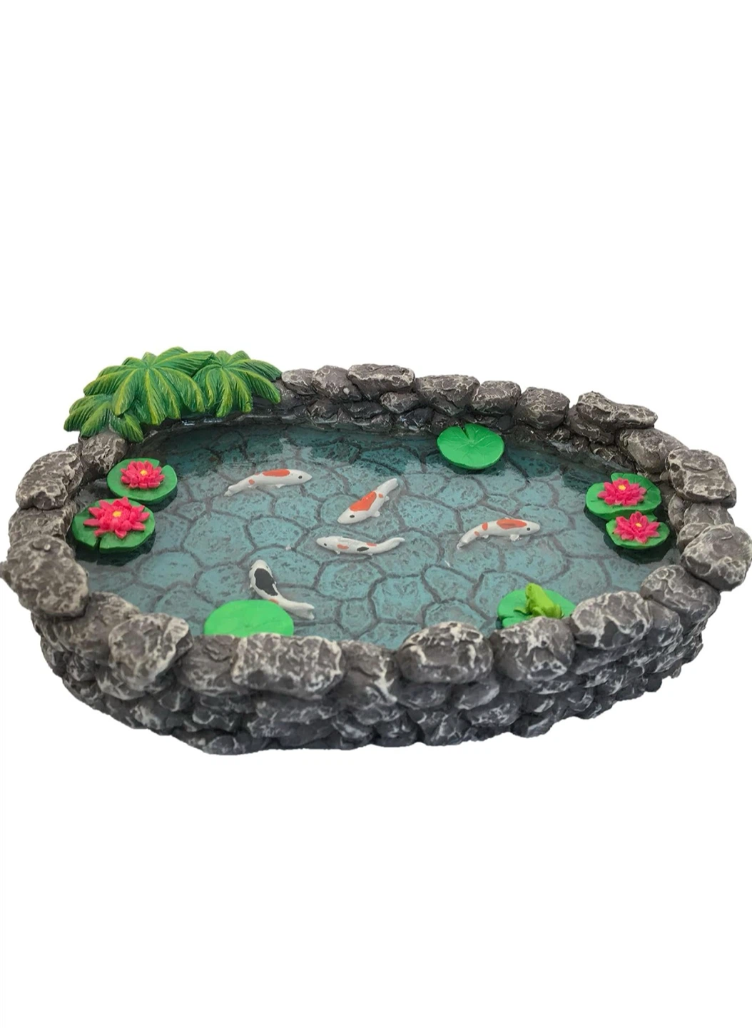 Miniature Koi Pond Figurine - photo 5