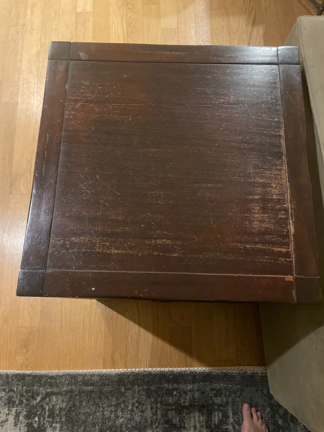 Pair Dark Wood End Table with Drawers - photo 5