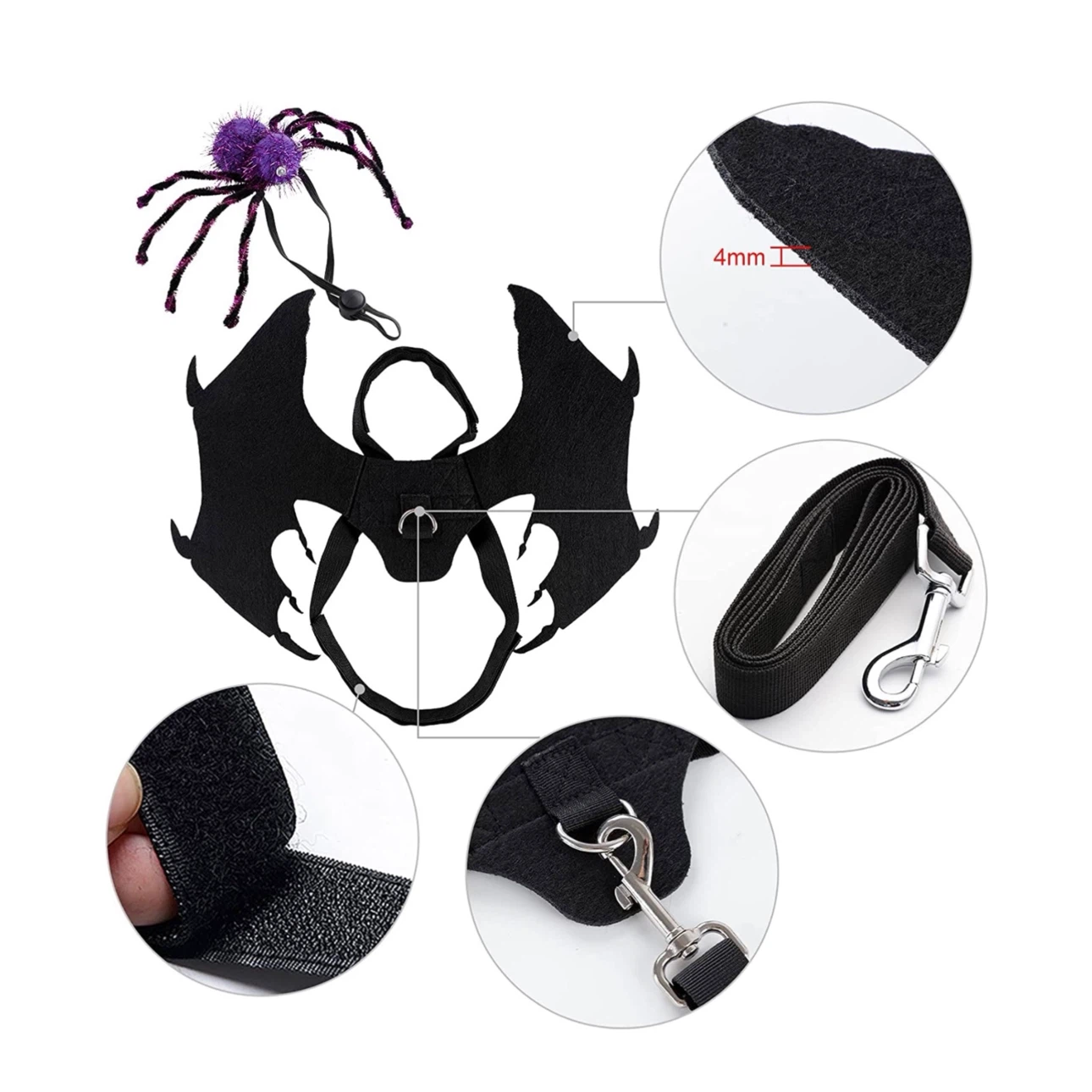 Brand new Dog Costume Halloween Bat Wings - photo 5