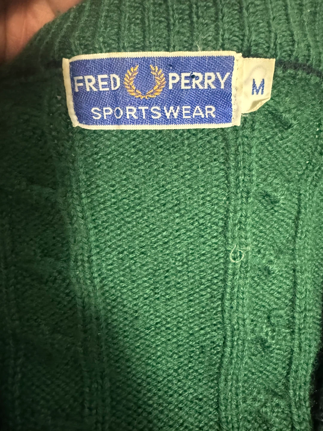 Vintage Fred Perry Green Cardigan - photo 2