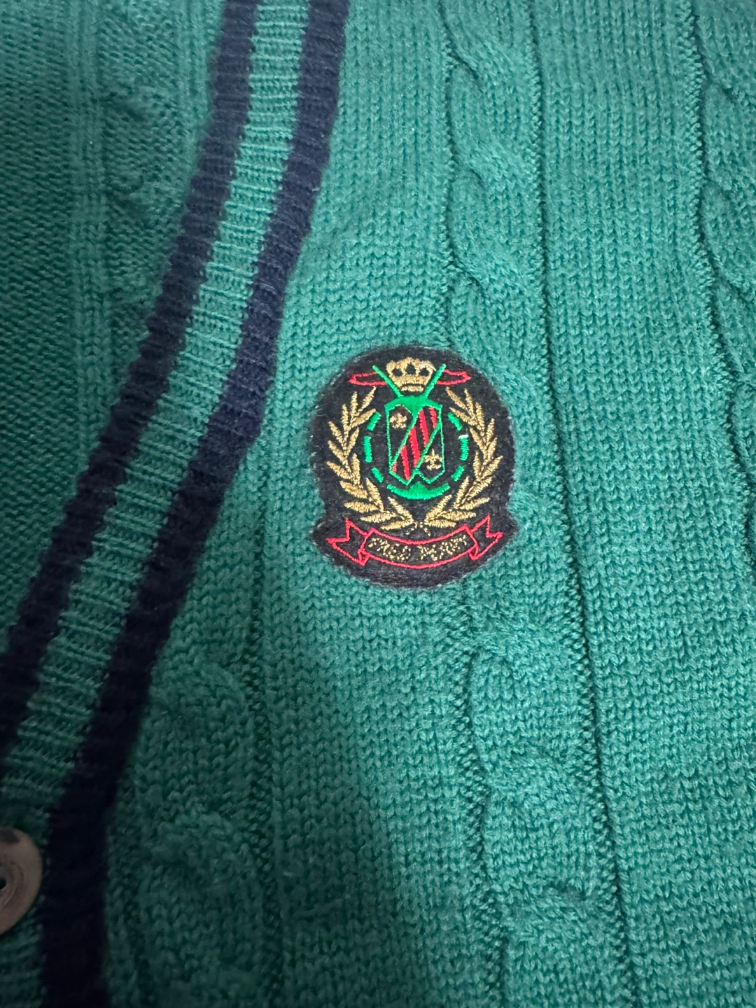 Vintage Fred Perry Green Cardigan - photo 3