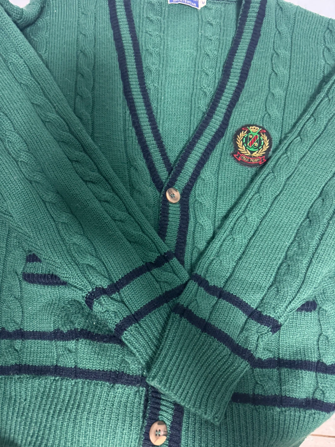 Vintage Fred Perry Green Cardigan - photo 5
