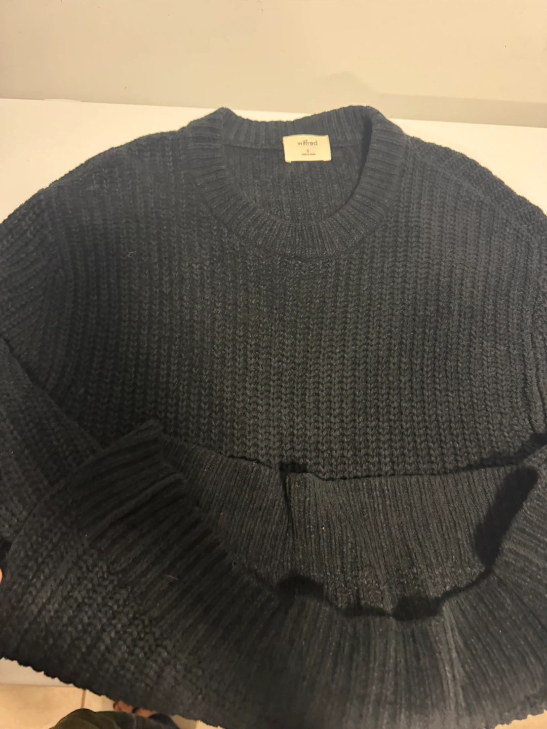 Wilfred black knit sweater - photo 3