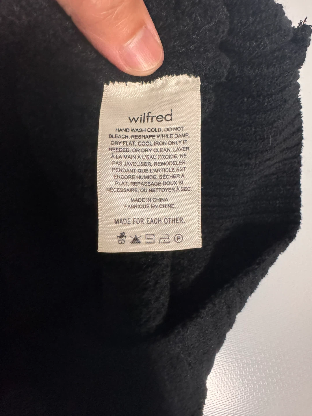 Wilfred black knit sweater - photo 4