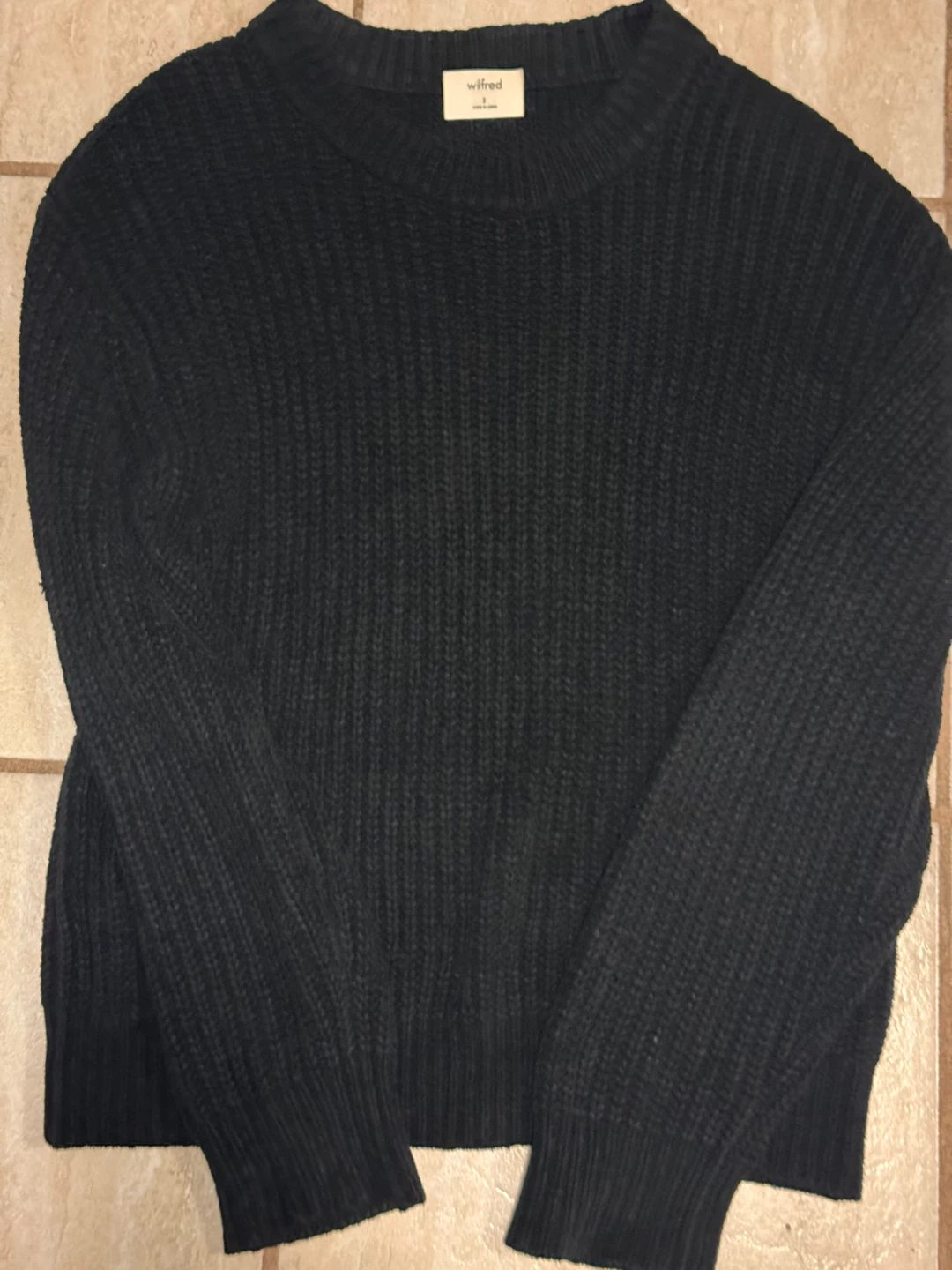 Wilfred black knit sweater - photo 5