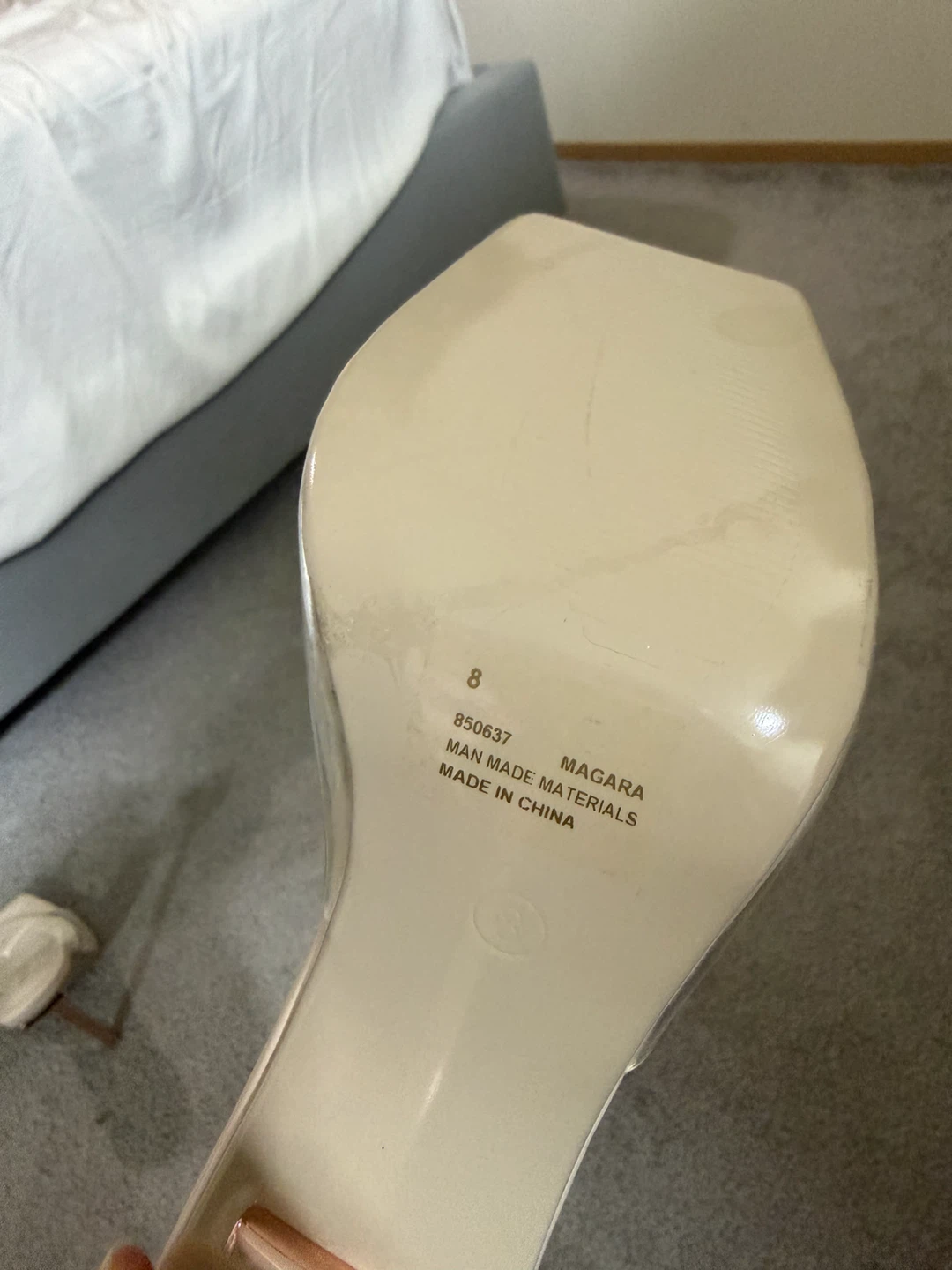 Clear square toe heels - photo 5