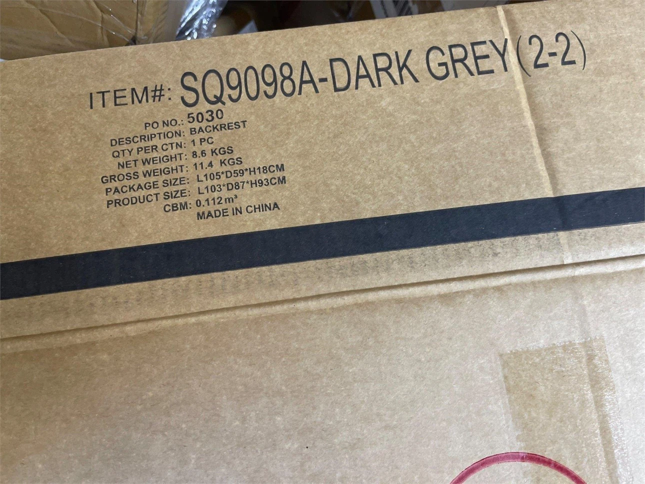 Dark Grey Corduroy Modular Sofa and Ottoman - photo 5