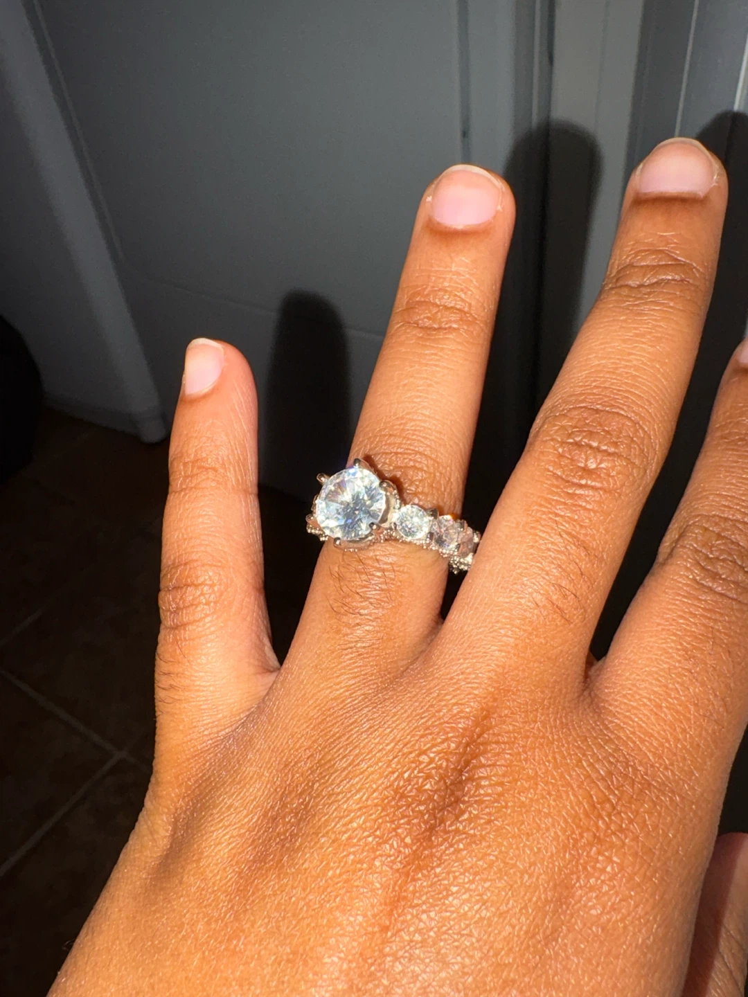 Silver-Tone Cubic Zirconia Ring - photo 2