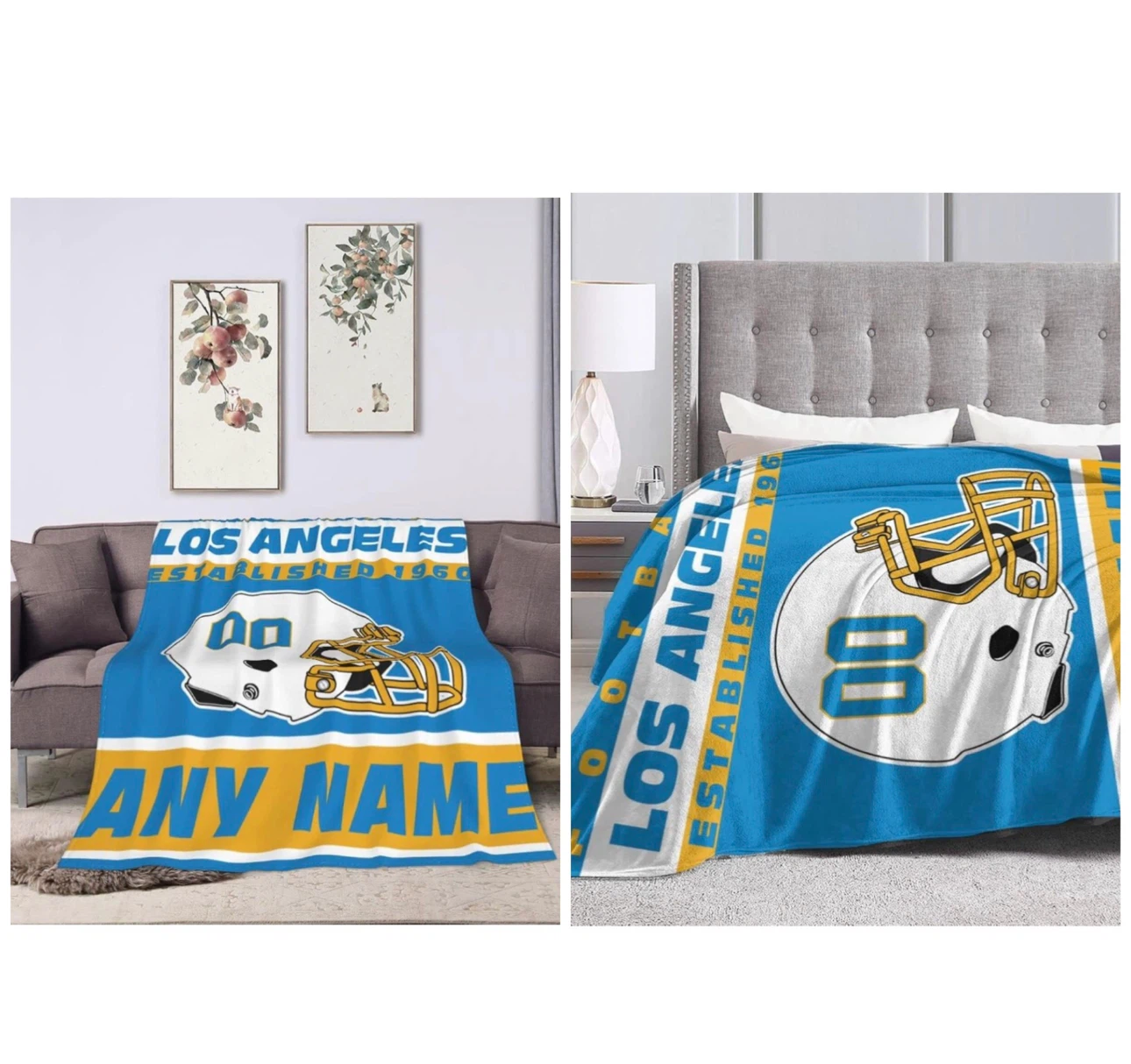 Brand new 80”x60” Football City Throw Blanket - photo 4