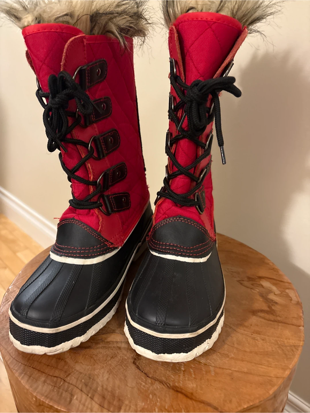 Alpine Red Winter Boots Size 6
