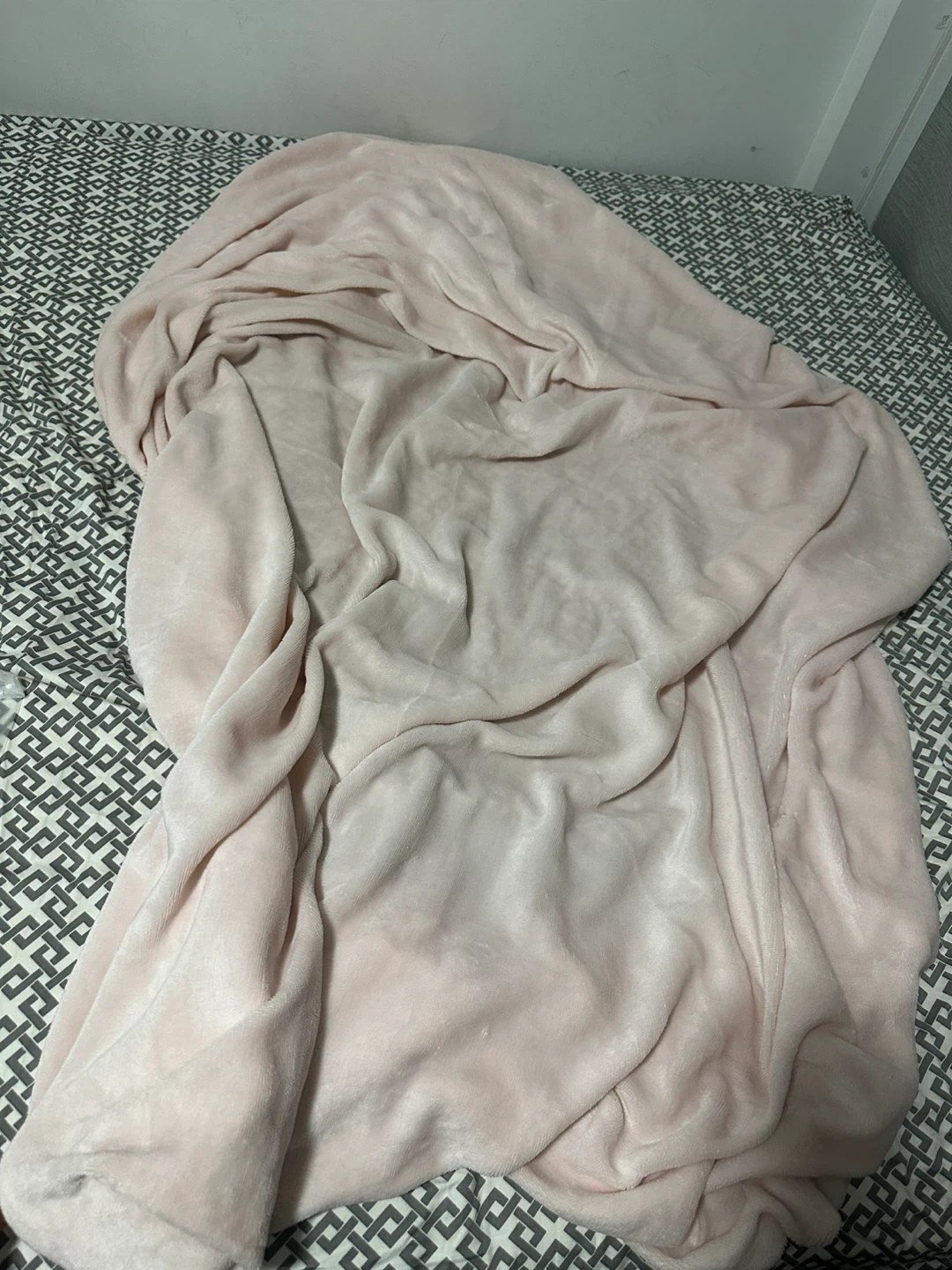 Twin Size Rose Blush Plush Fleece Fitted Sheet (Swift Home) - photo 2