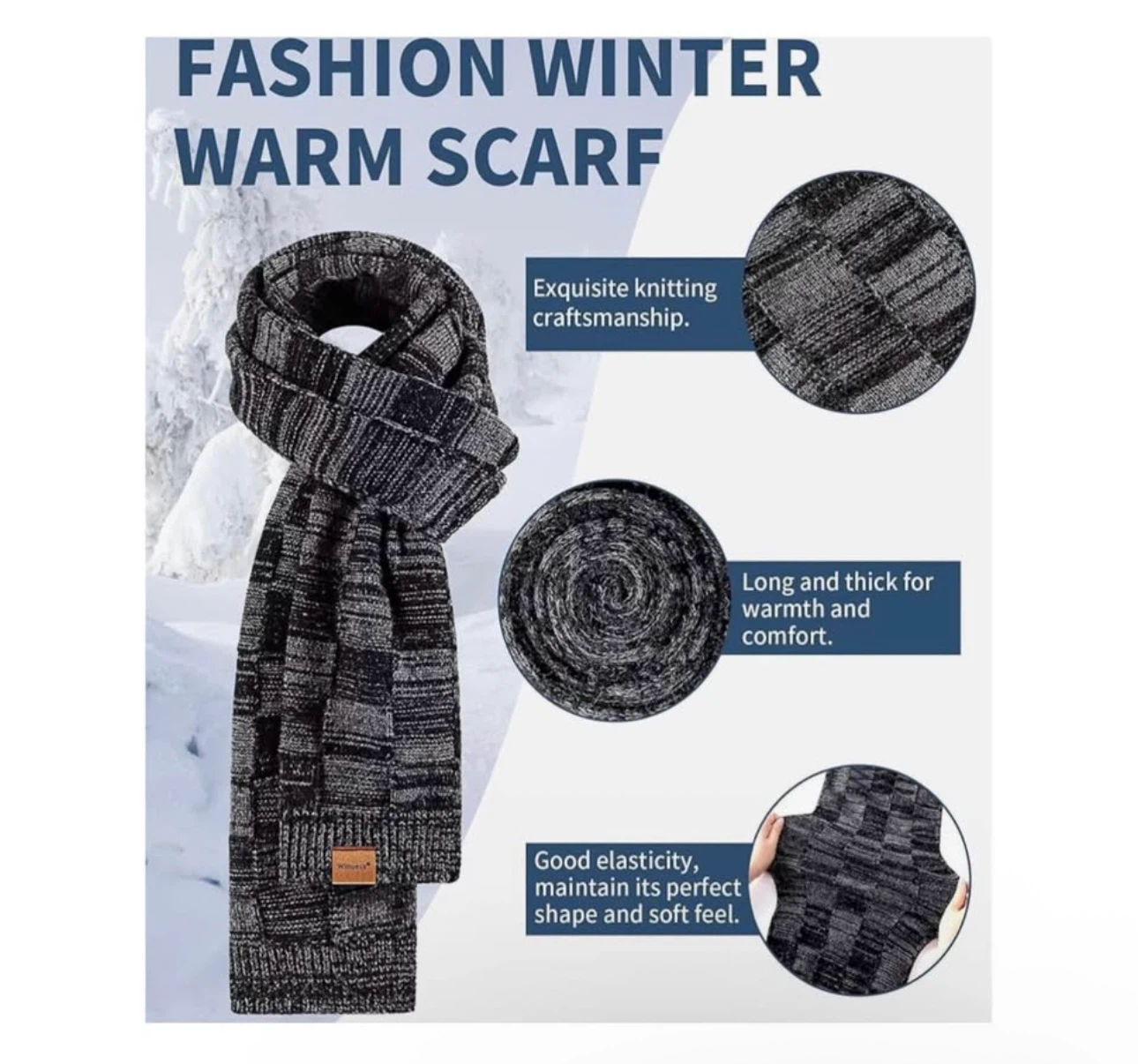 Brand new Mens Hat Gloves Scarf Set Winter - photo 4