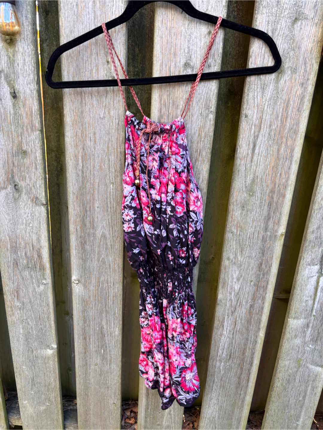 Floral Halter Romper szS