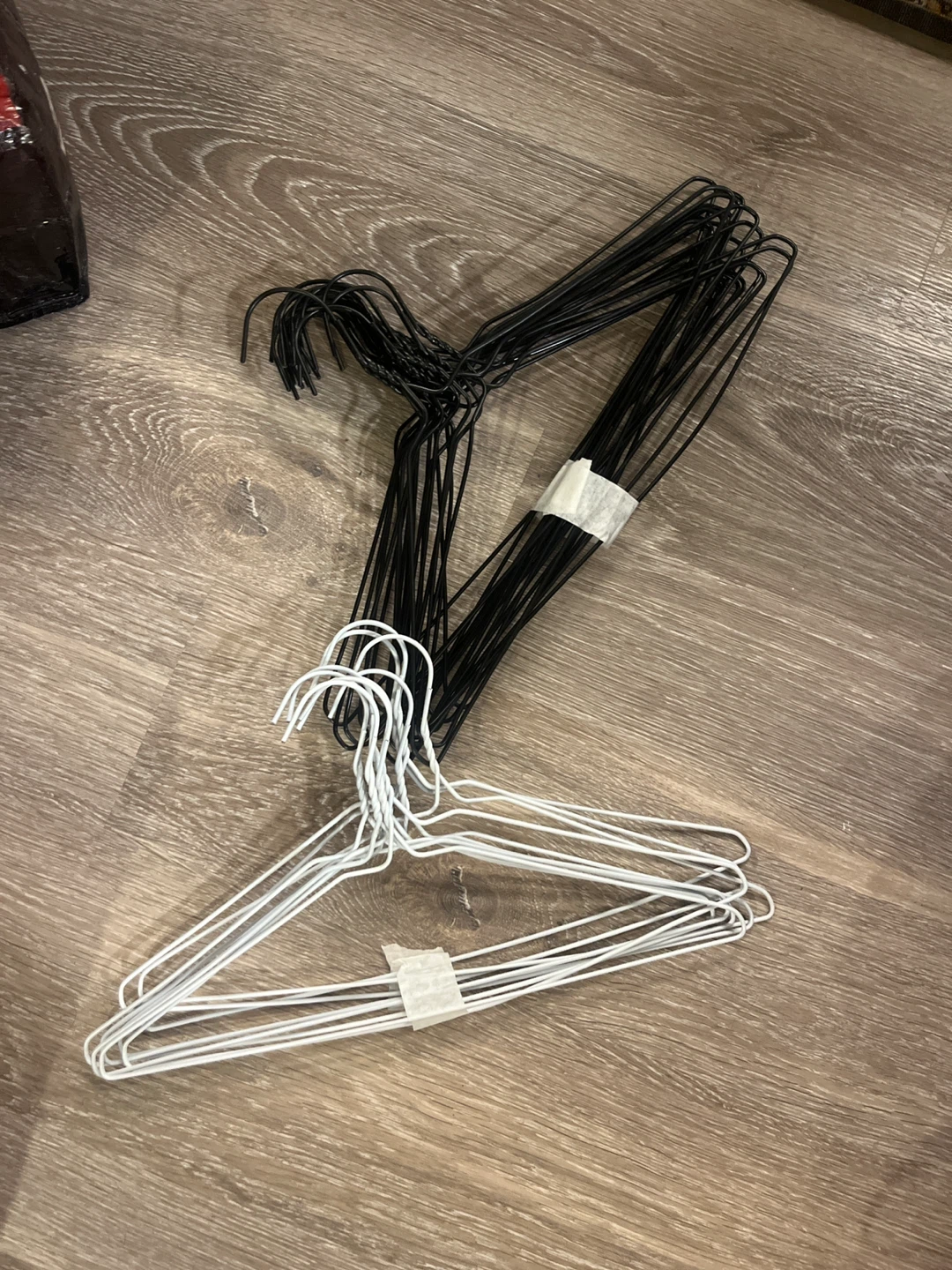 Wire Clothing Hangers Black and White