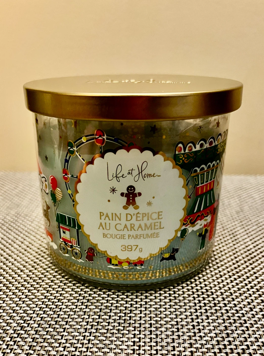 3-Wick Caramel Gingerbread 14 oz. Scented Candle