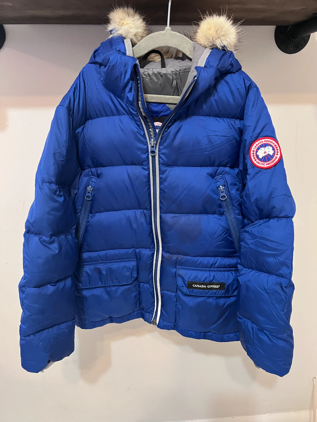 ❄️ Canada Goose Kids Down Jacket – Size 7/8 – Genuine Fur Hood