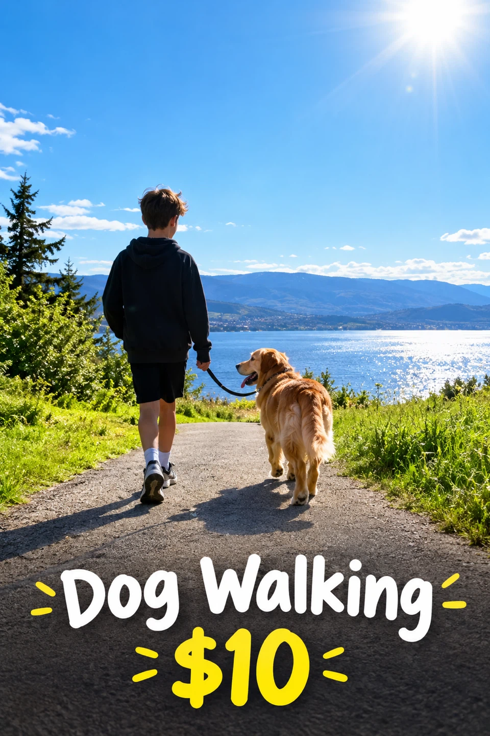 Dog walking for $10