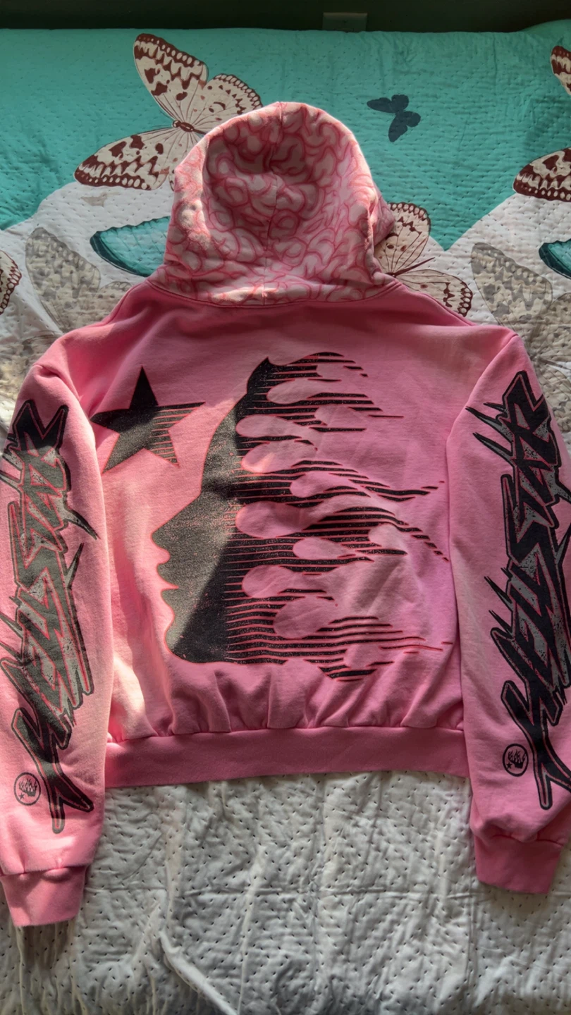 Pink hellstar brain hoodie - photo 3