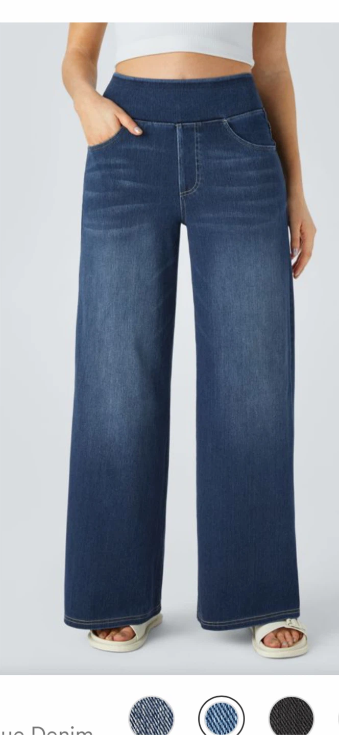 Halara Flex Denim Wide Leg Jeans - Size 14 - photo 4