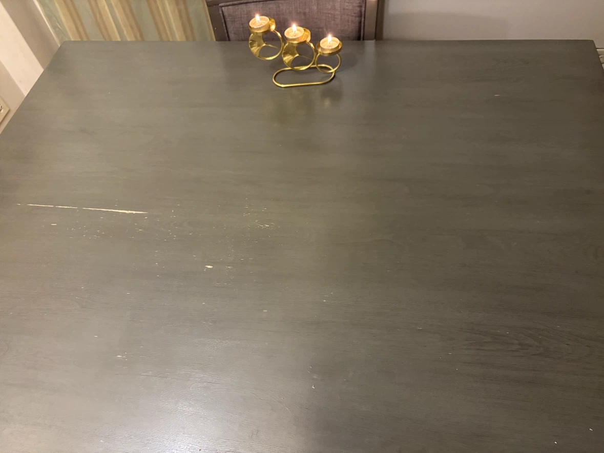 Grey Dining Set with 4 Chairs