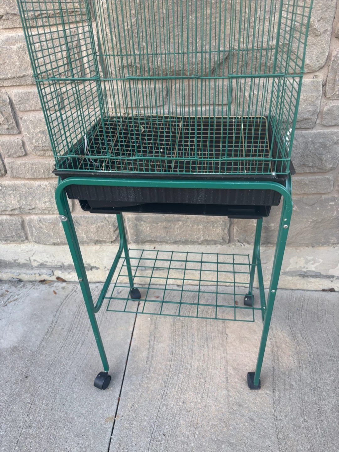 Green Pet Bird Cage with Stand