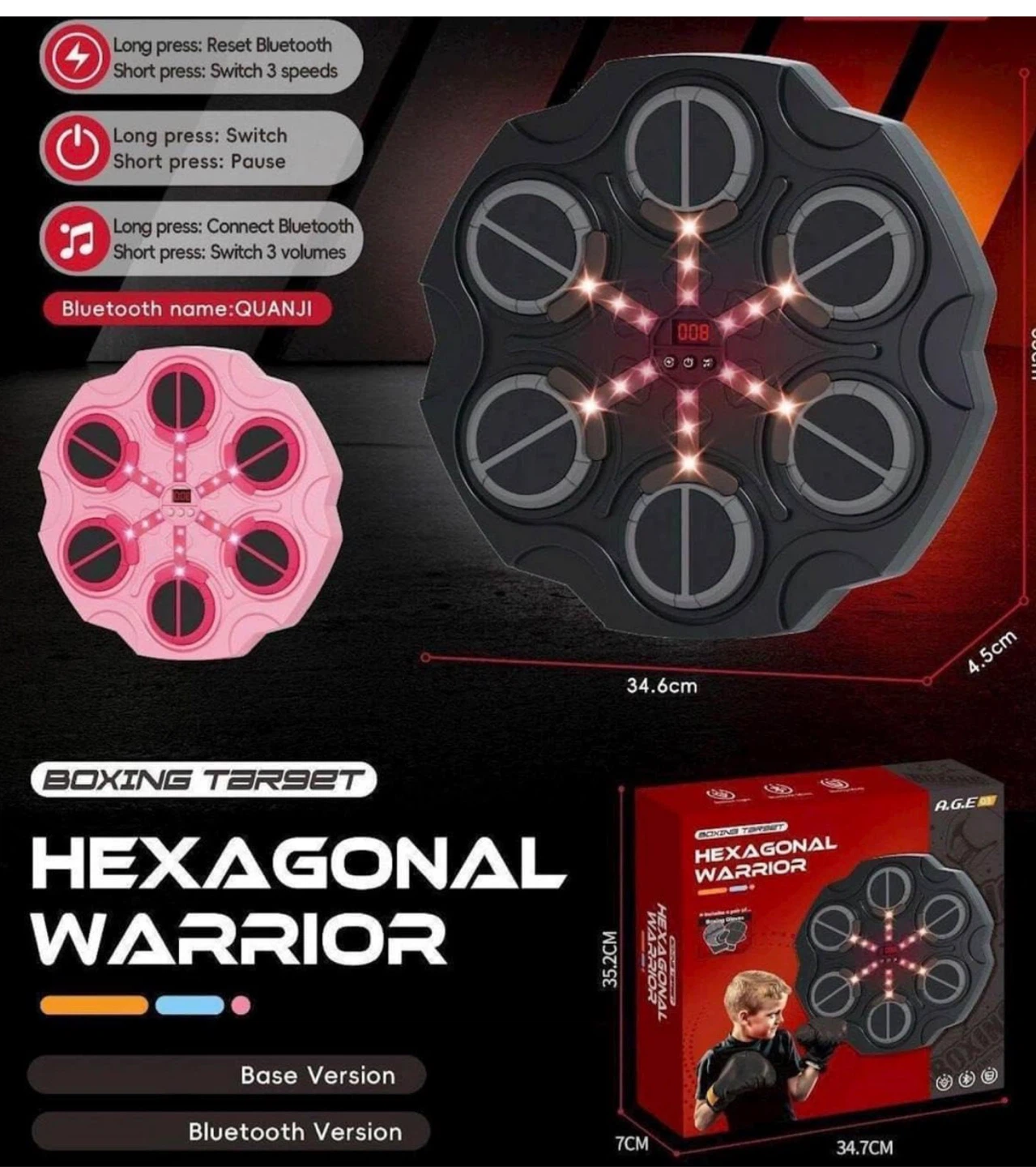 Hexagonal Warrior Electronic Boxing Target - photo 2