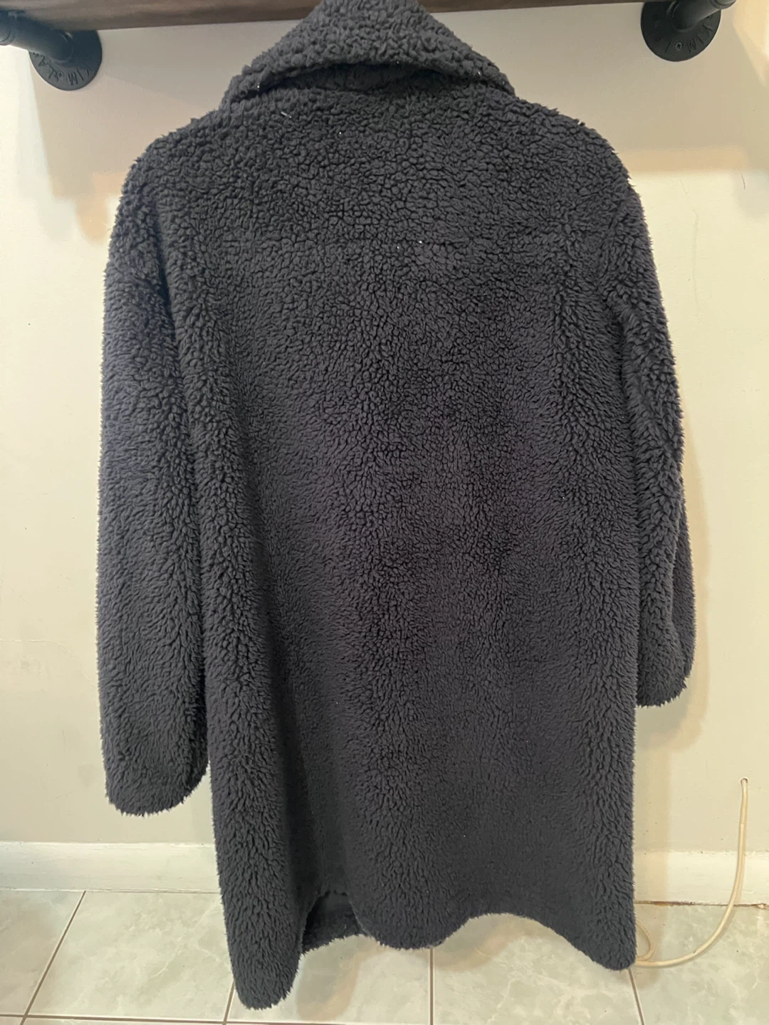 🖤 UNIQLO Women’s Black Teddy Sherpa Coat – Size Large - photo 4