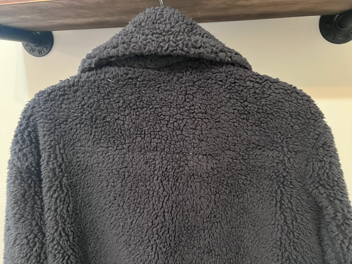 🖤 UNIQLO Women’s Black Teddy Sherpa Coat – Size Large - photo 5