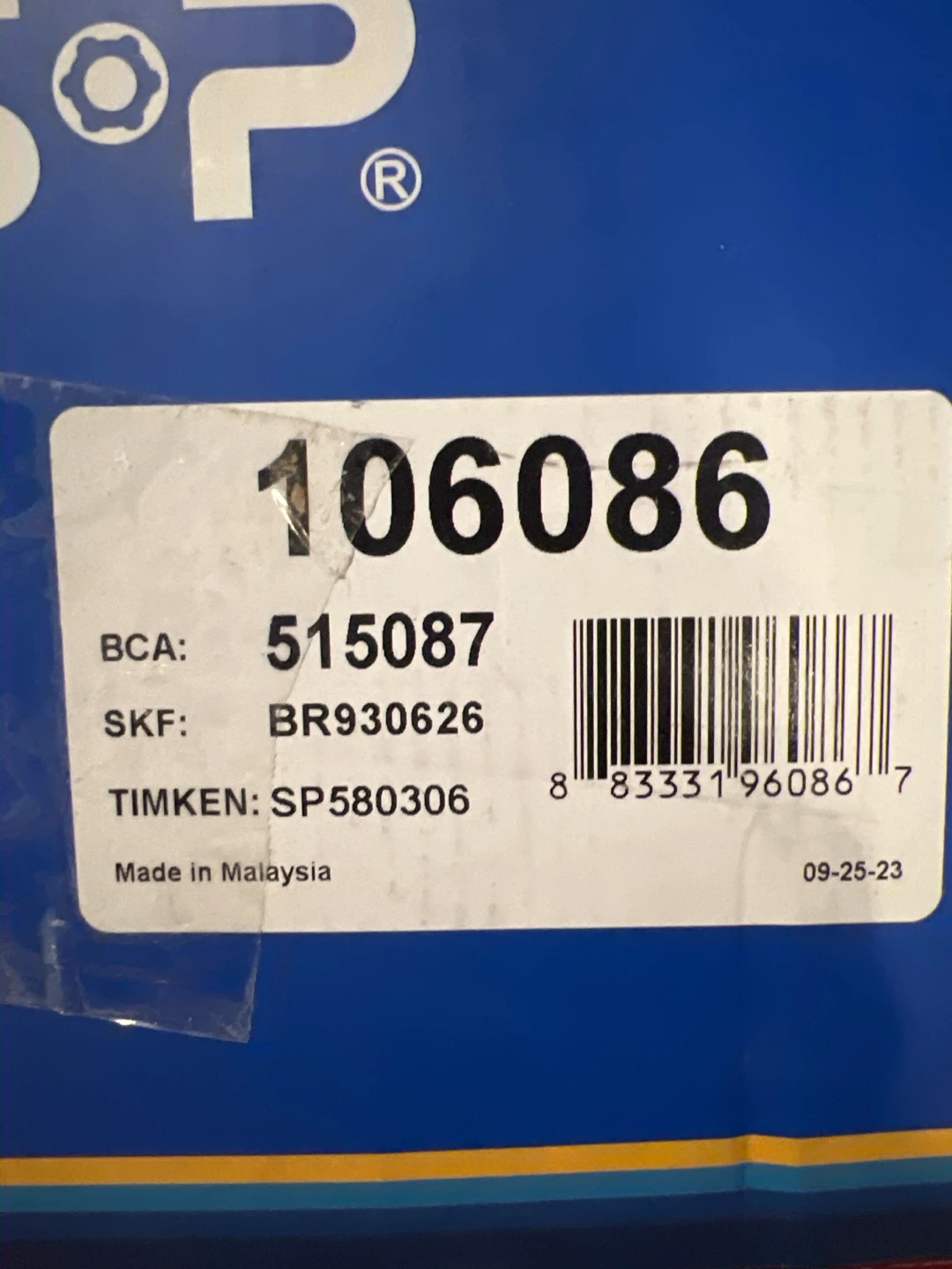 GSP 106086 Wheel Hub Assembly - photo 2