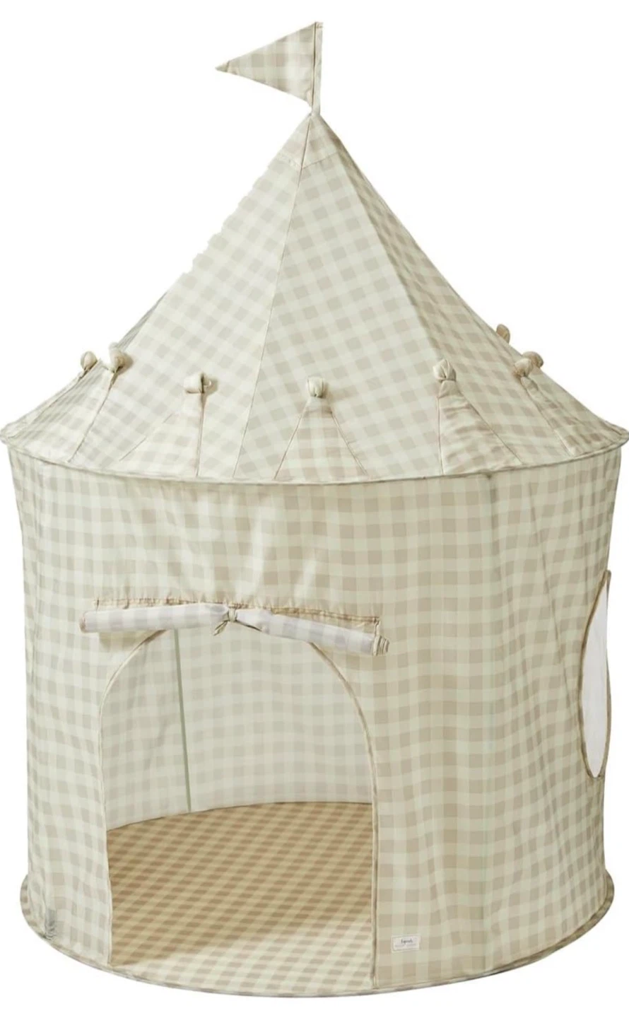 3 Sprouts Children’s Play Tent – Gingham Beige –New in Box - photo 5