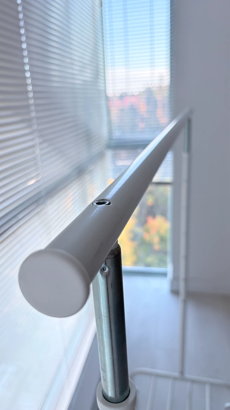 White Metal Clothing Rack on Wheels - photo 2