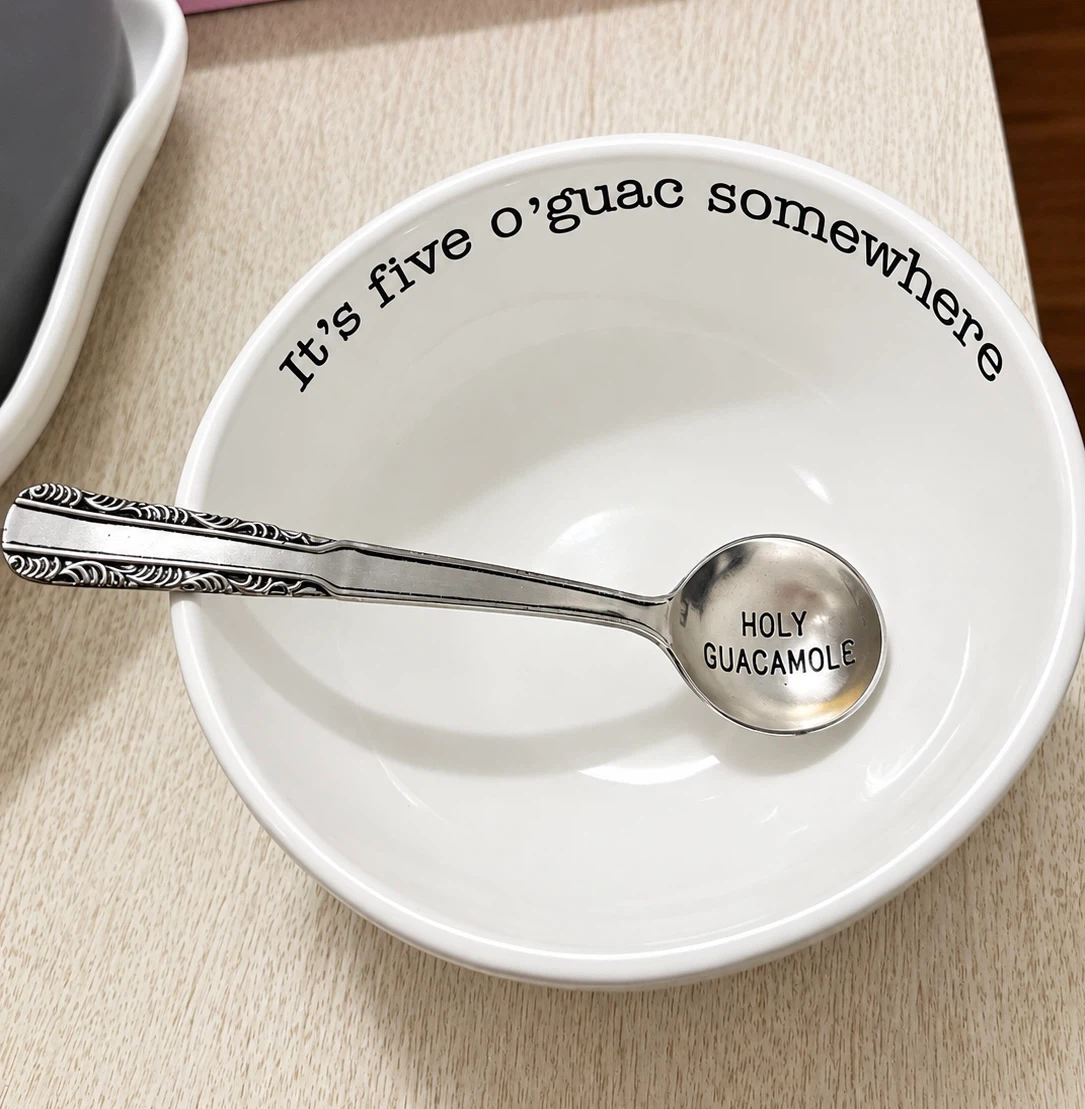 Mud Pie Guacamole Serving Bowl with Spoon