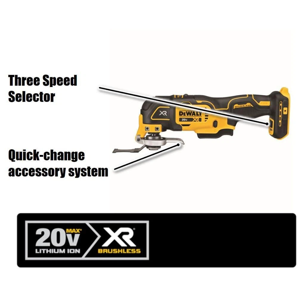 DEWALT XR 20V Max Brushless  Oscillating Multi-Tool DCS356 - photo 2