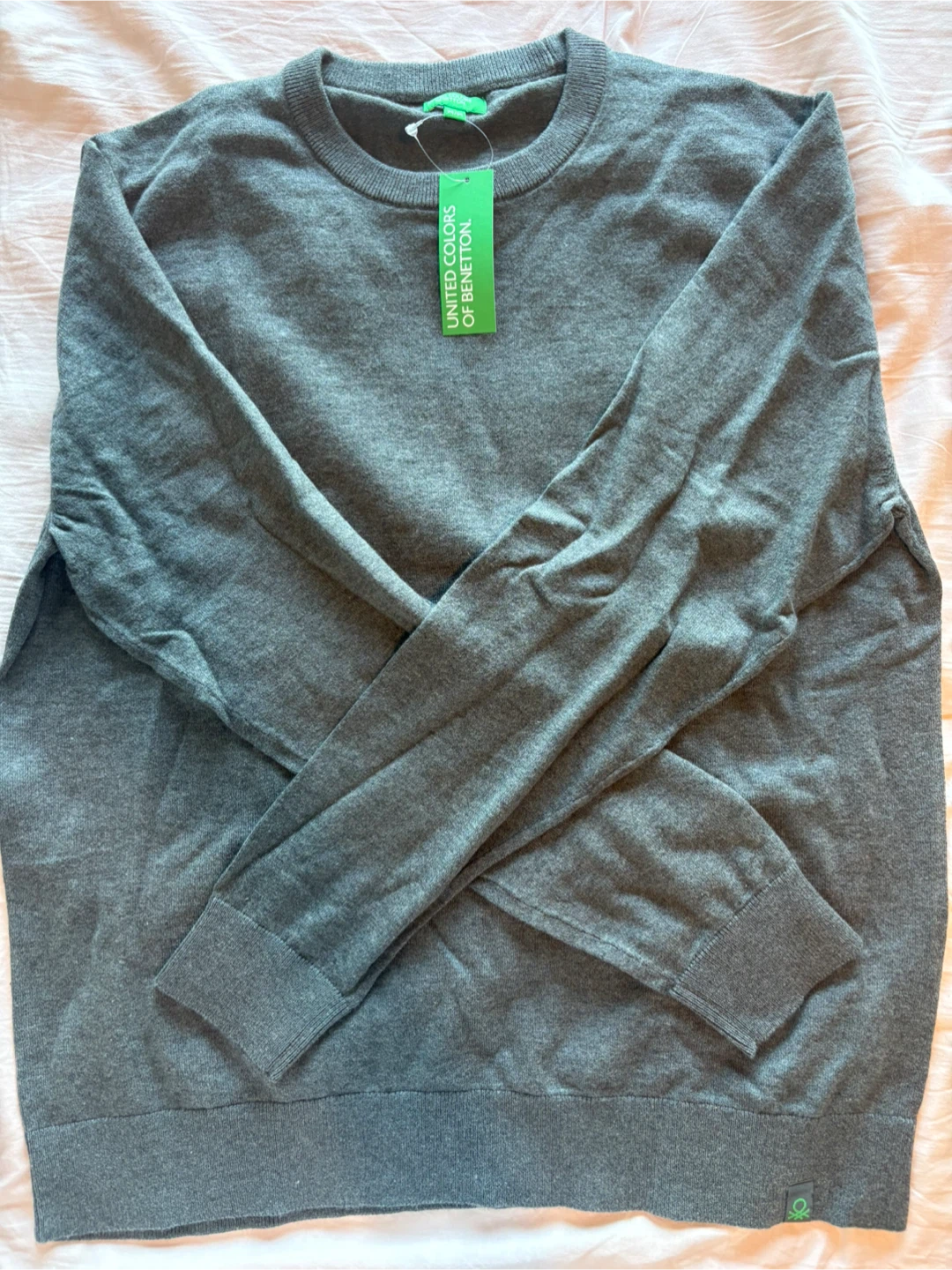 Benetton Grey Crewneck Sweater