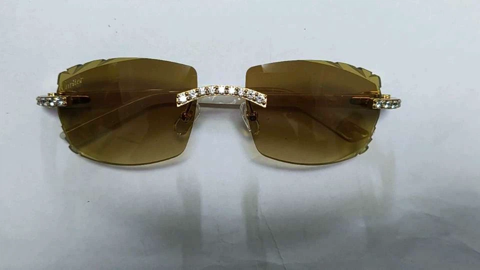 Cartier iced out acetate