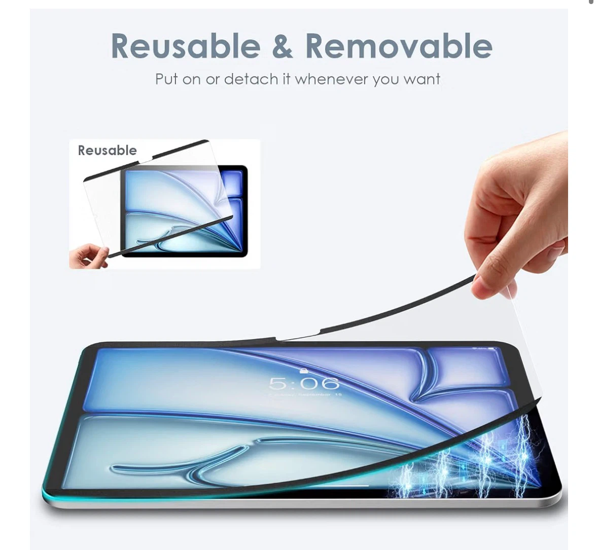 TiMOVO Magnetic Screen Protector for iPad Air 11 inch - photo 2