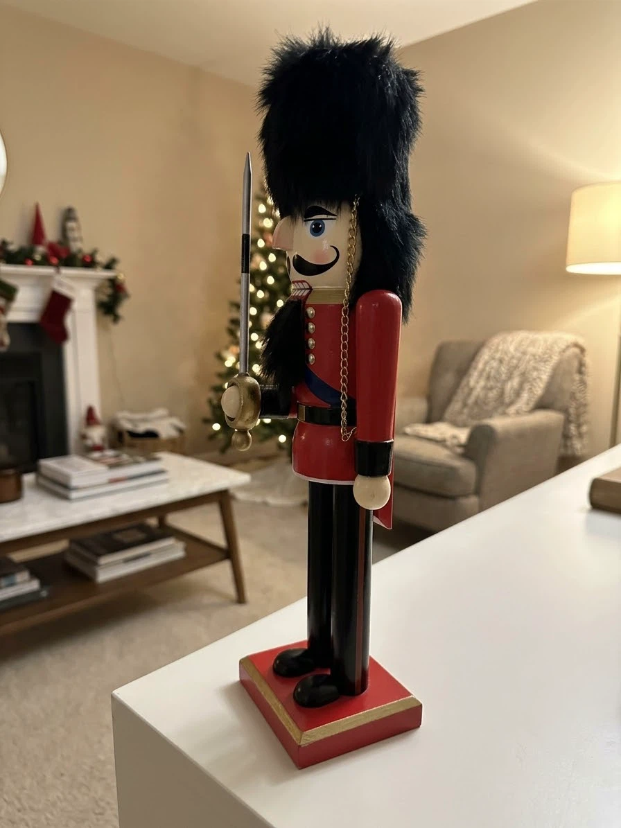 14" Vintage Wooden Royal Guard Nutcracker Christmas Decor⁠ - photo 2