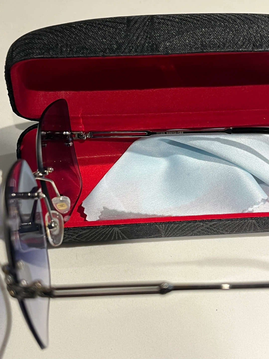 Chanel Rimless Sunglasses Blue Gradient - photo 2