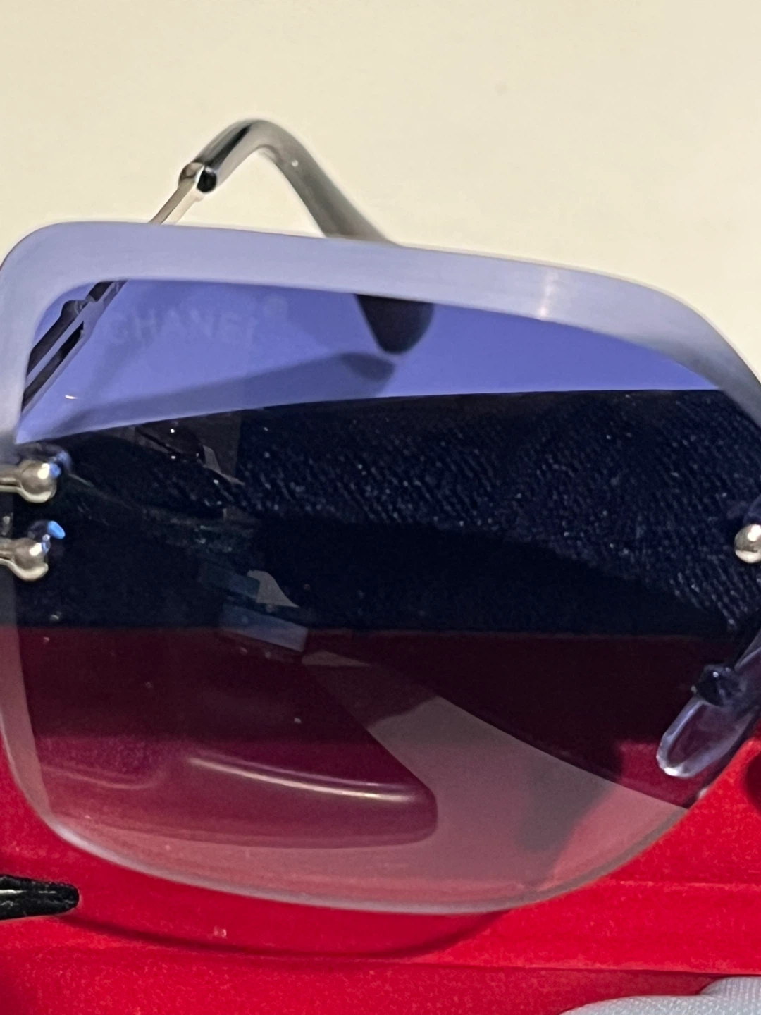 Chanel Rimless Sunglasses Blue Gradient - photo 4