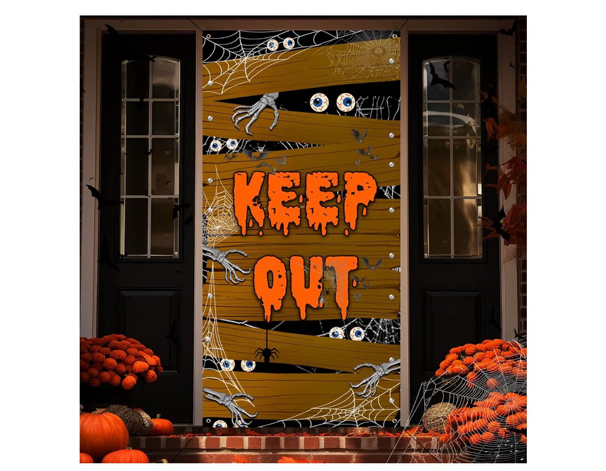 Halloween Keep Out Door Cover