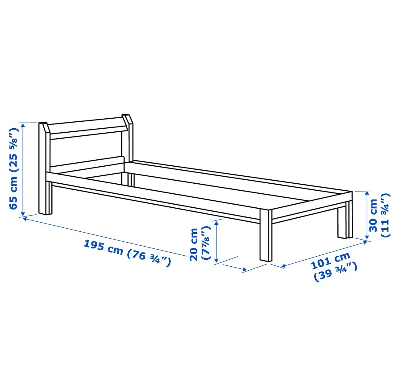 IKEA Neiden Single Bed Frame - photo 2