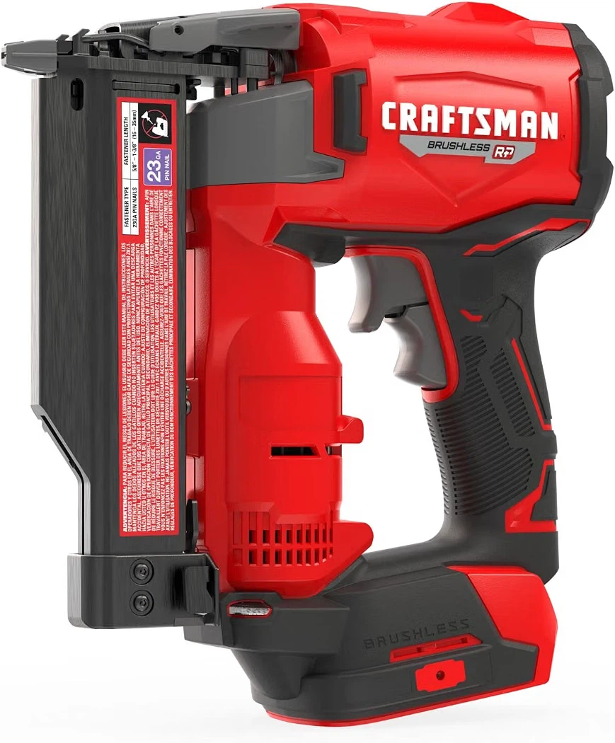 Craftsman Cordless 20V Brushless Motor 23Ga Finishing Gun Nailer